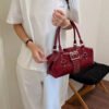 Rivet Embellished Crossbody Bag