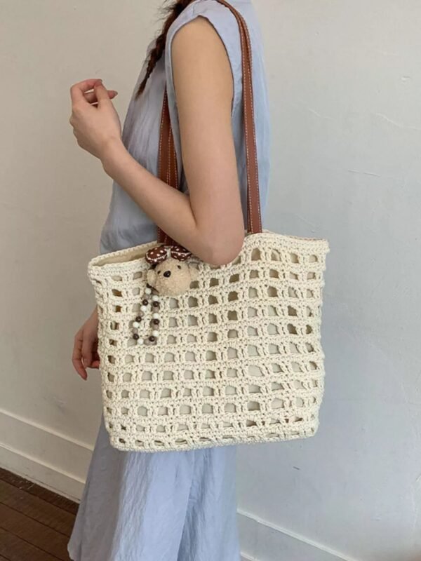 Woven Straw Handbag