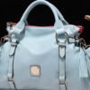PU Leather Handbag with Tassels