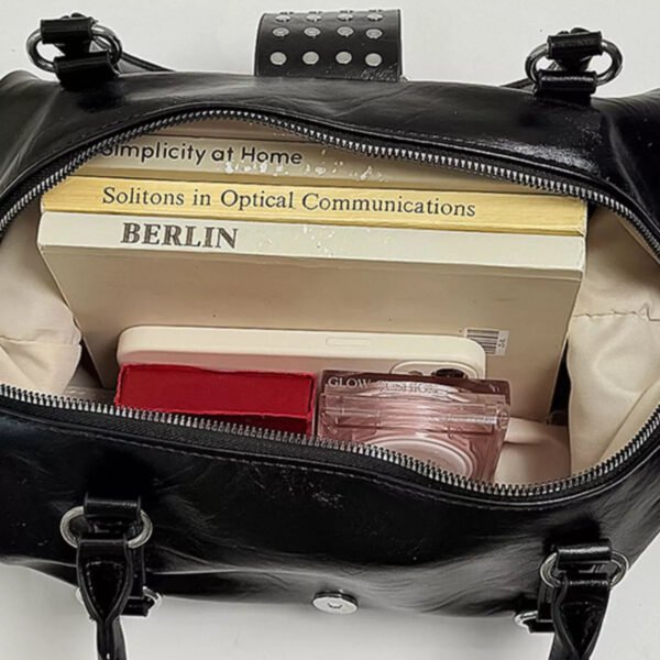 Rivet Embellished Crossbody Bag