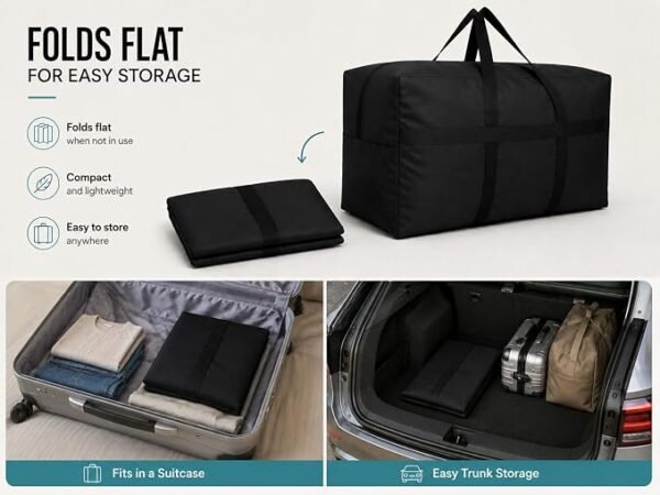 YiKitHom Extra Large Storage Duffle Bag for Travel, Orange Oversized Giant Big Traveling Duffle Bag