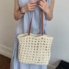 Woven Straw Handbag