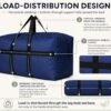 YiKitHom Extra Large Storage Duffle Bag for Travel, Orange Oversized Giant Big Traveling Duffle Bag