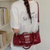 Rivet Embellished Crossbody Bag