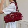 Rivet Embellished Crossbody Bag