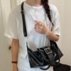 Rivet Embellished Crossbody Bag