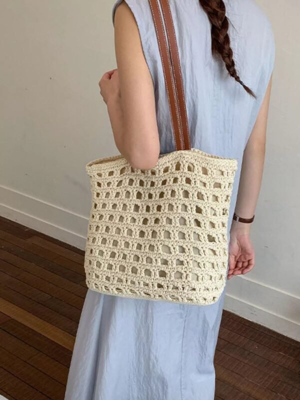 Woven Straw Handbag