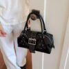 Rivet Embellished Crossbody Bag