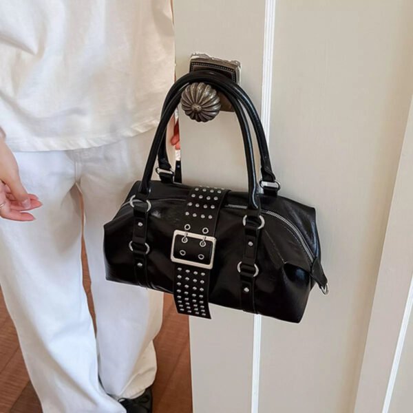 Rivet Embellished Crossbody Bag
